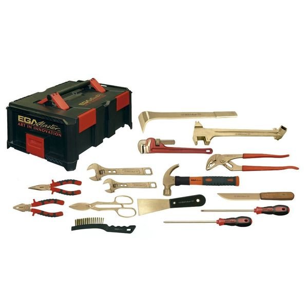 UNIVERSAL SET 15 PCS. NON SPARKING  Al-Bron, Ega Master, Mfr#: 74383